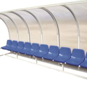 Banco de suplentes cubierto